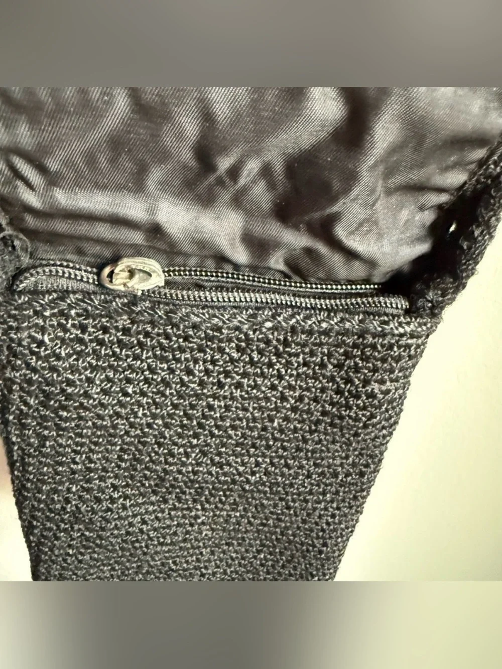 The SAK Mini Purse Black with Front Flap